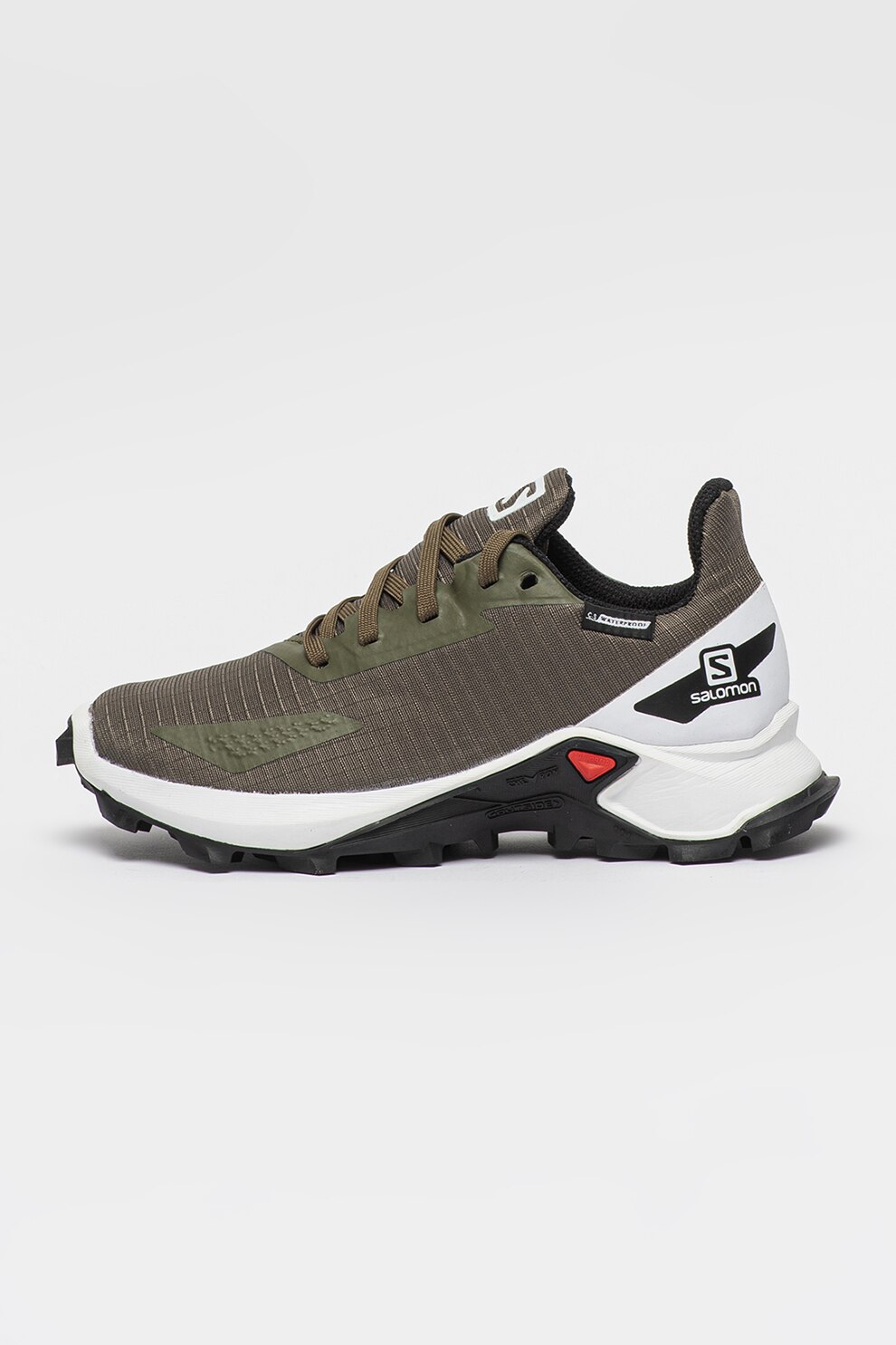 Salomon, Pantofi pentru alergare pe teren accidentat Alphacross, Verde feriga/Alb