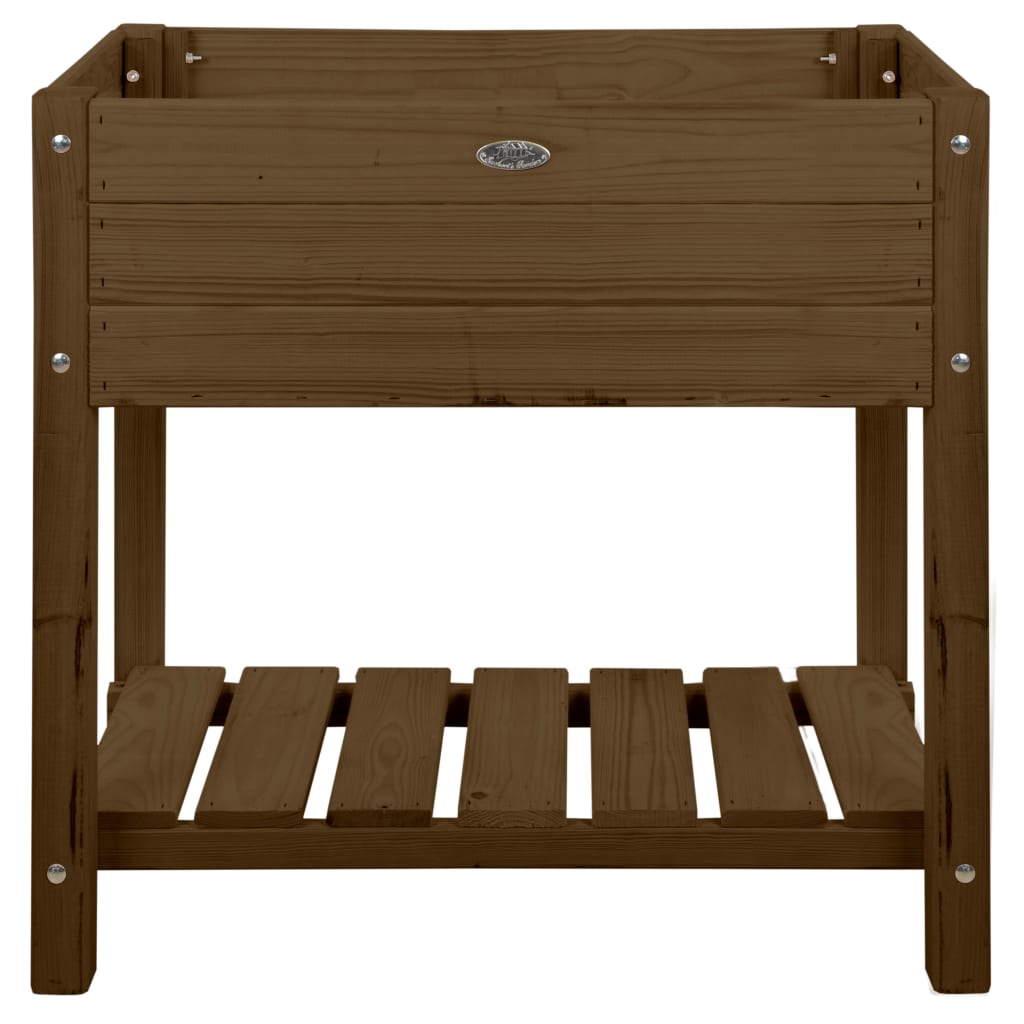 Jardiniera de exterior din lemn de pin Esschert Design, Lemn, S, 78.8 x 40.6 x 78 cm, Maro