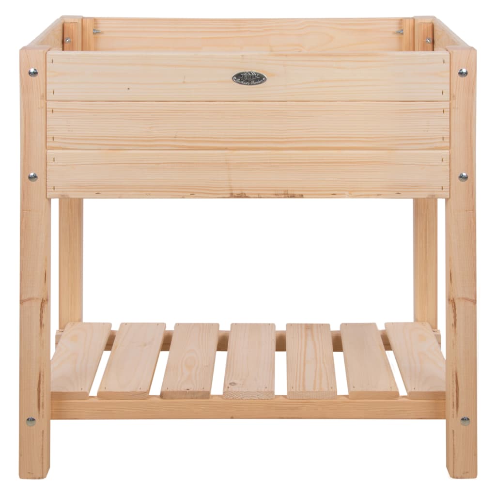 Jardiniera de exterior din lemn de pin Esschert Design, Lemn, S, 78.8 x 40.6 x 78 cm, Maro deschis