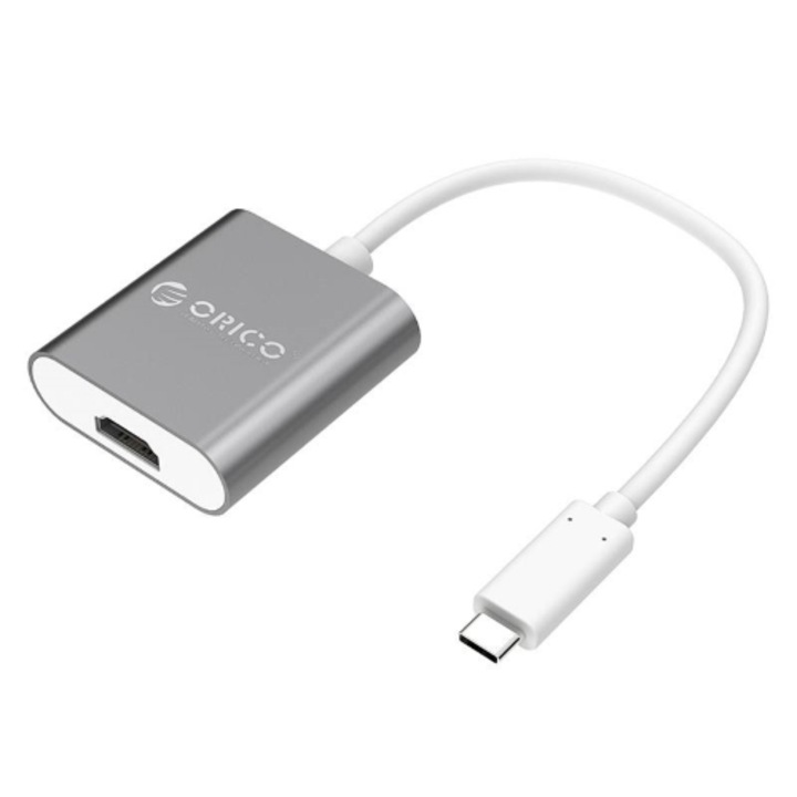 Orico RCH-SG-PRO adapter, adapter az USB3.1 Type C dugótól a HDMI aljzatig, 0,15 m, szürke