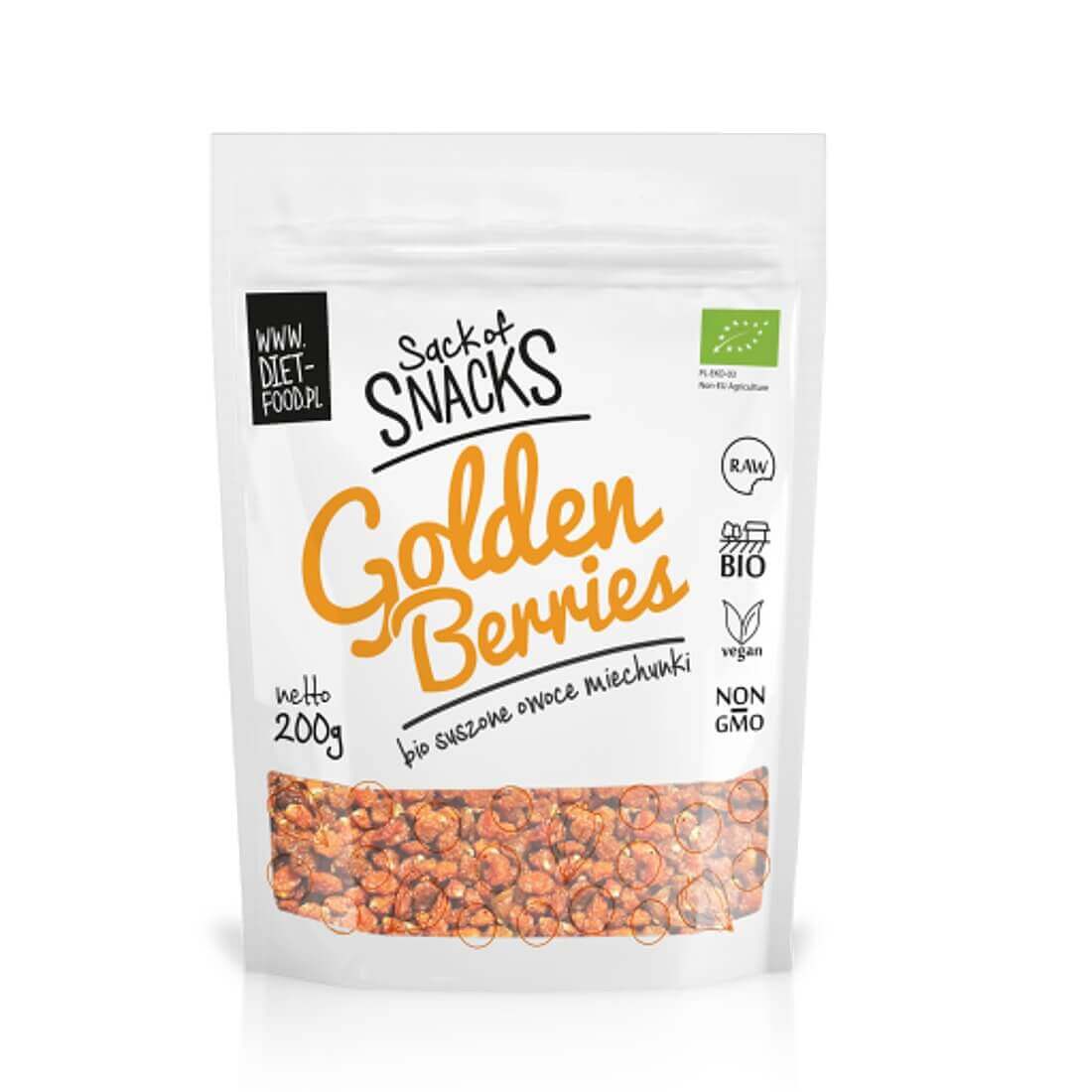 Cirese de pamant bio uscate, Diet Food, 200 g