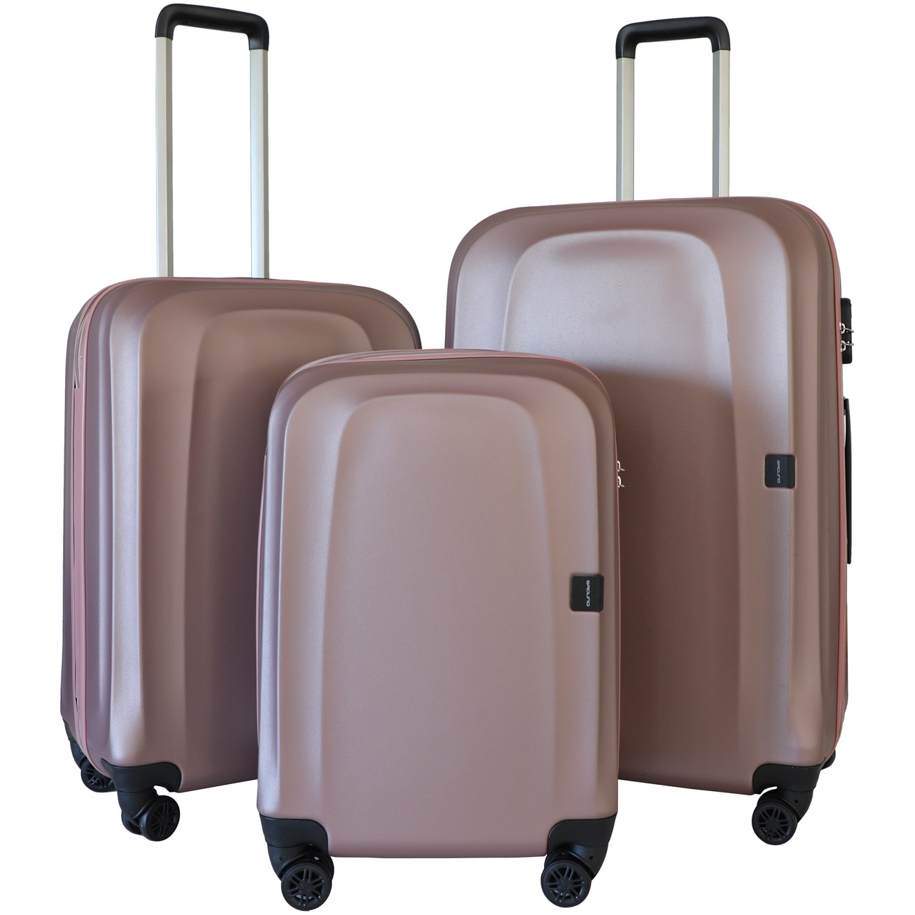 Set 3 trolere Ground ERICA, ABS, marime S+M+L, culoare fucsia