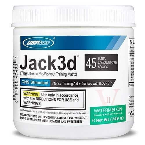 Supliment nutritiv USP Labs Jack 3D, Aroma de pepene rosu, 248g