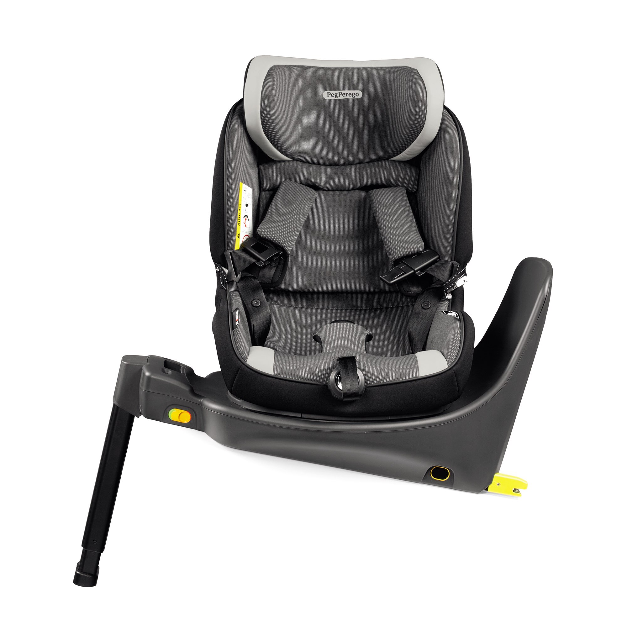 Scaun auto ISOFIX i-Size Peg Perego Primoviaggio Lunar, 45-105 cm, 360 grade, Gri
