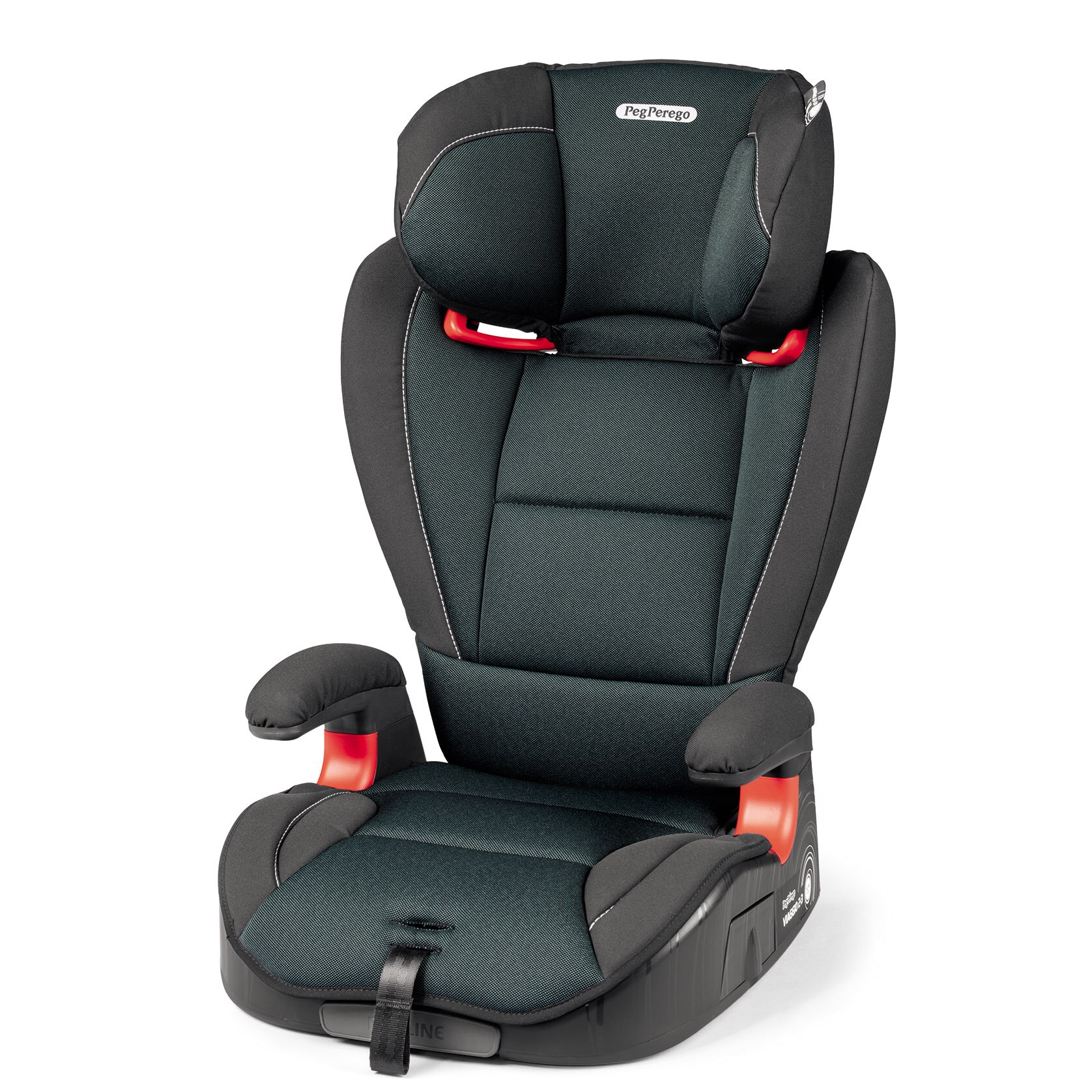 Scaun auto Peg Perego Viaggio 2-3 Surefix Forest, 15-36 kg, Negru/Verde