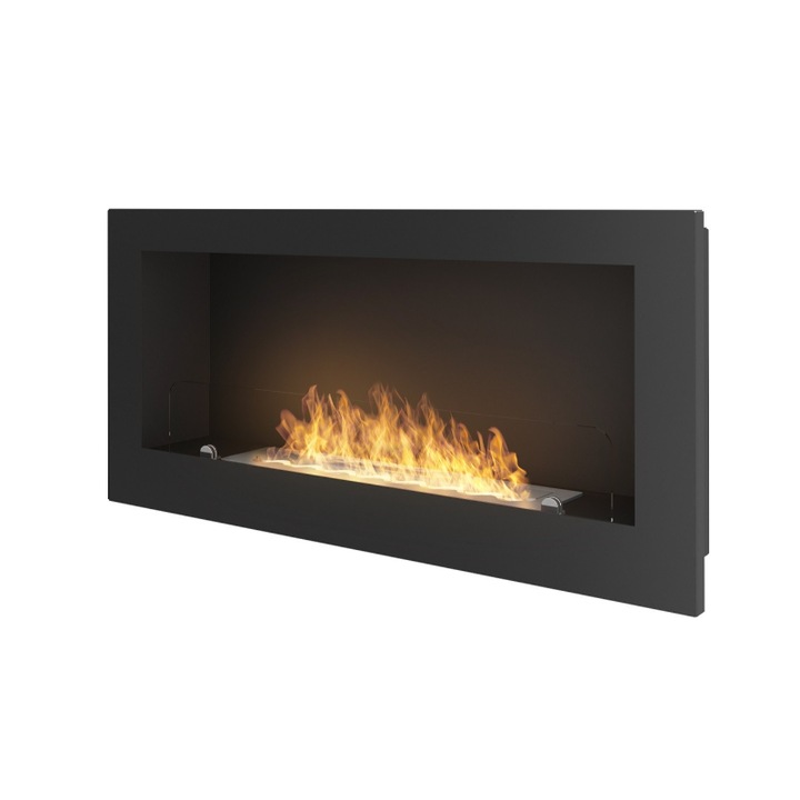 Bio 900 Kandalló, Bioetanol, Beltéri, 90 x 50 x 16 cm, Fekete