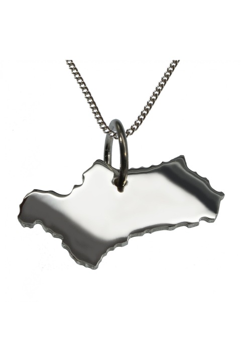 Lantisor cu pandantiv dama Schmuckador Andaluzia, Argint, Argintiu, 50 cm