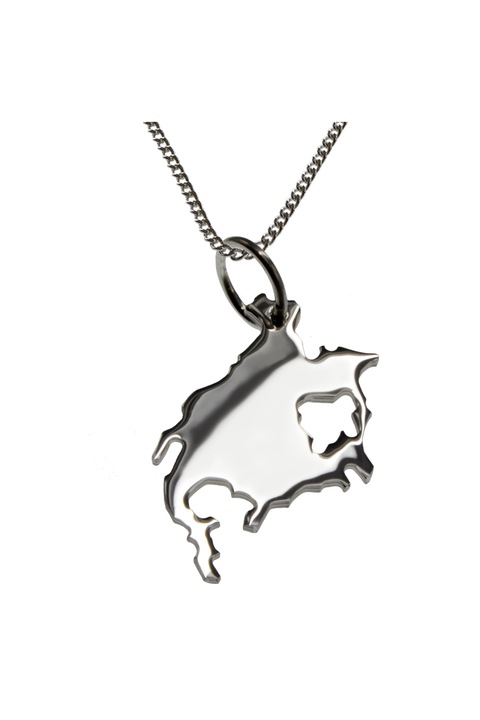 Lantisor cu pandantiv dama Schmuckador America de Nord, Argint, Argintiu, 50 cm