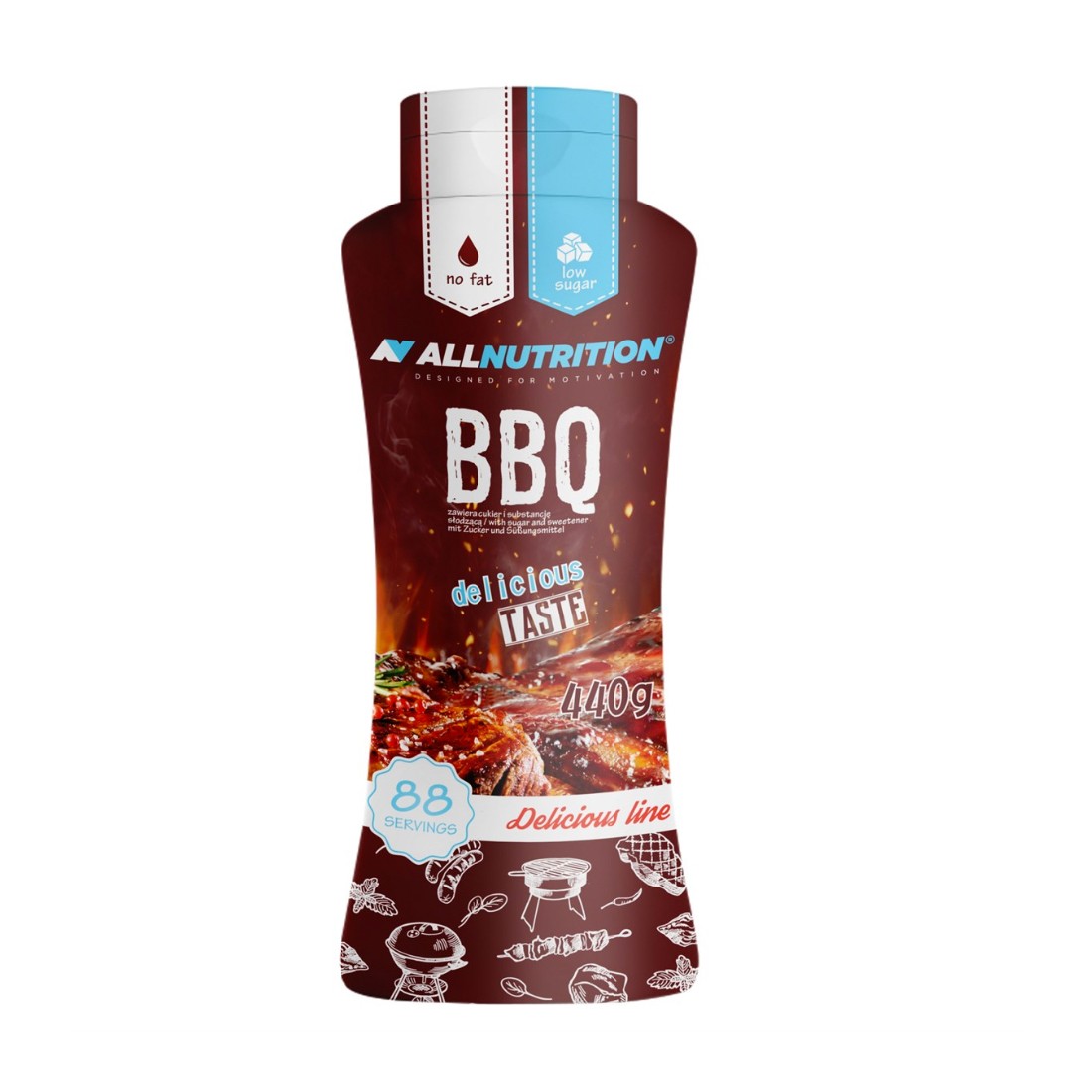 Sos BBQ, Allnutrition, 440g