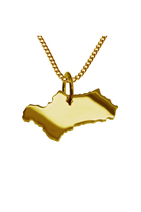 Lantisor cu pandantiv dama Schmuckador Andaluzia, Aur, Auriu, 50 cm