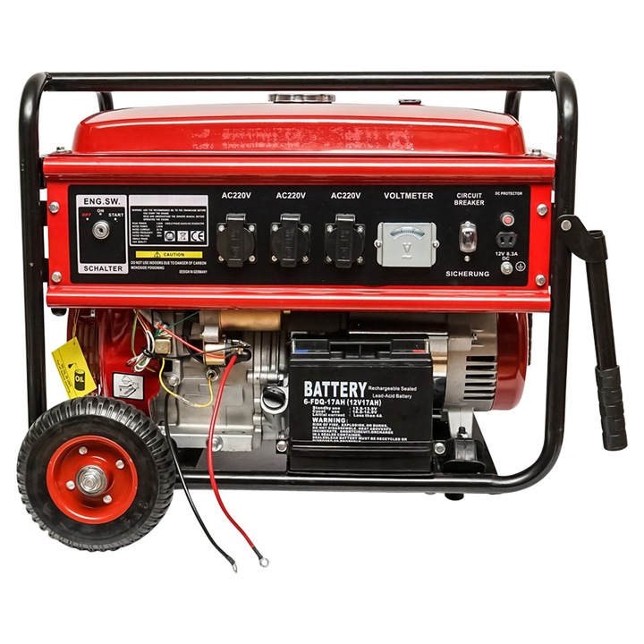 Generator curent pe benzina monofazic 220V/50Hz 5.5Kw Thor