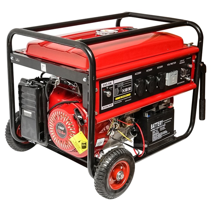 Generator curent pe benzina monofazic 220V/50Hz 5.5Kw Thor