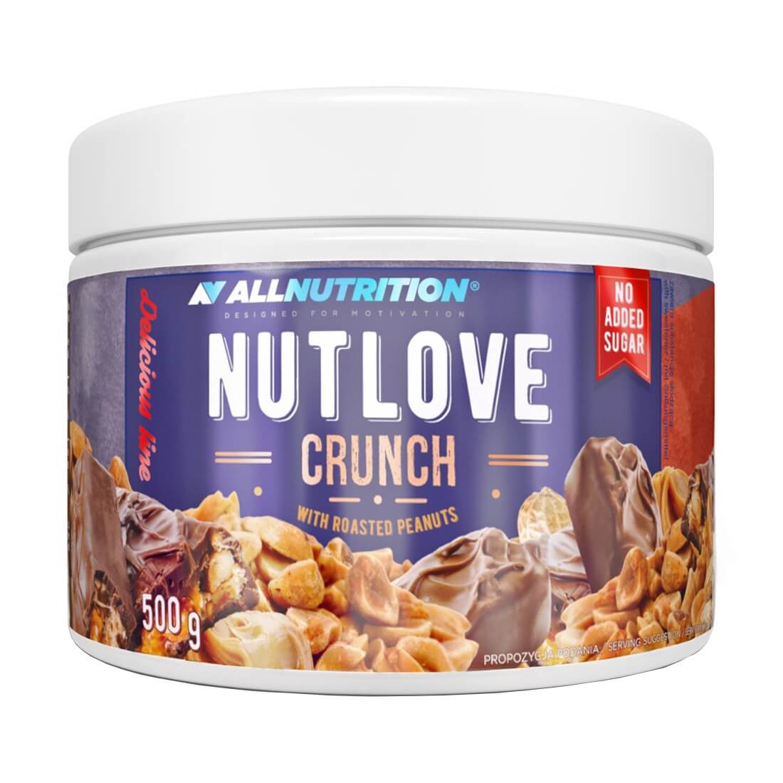 Crema cu arahide crocante Nutlove, Allnutrition, 500 g