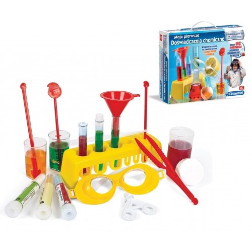 Set laborator stiintific, Clementoni, Multicolor