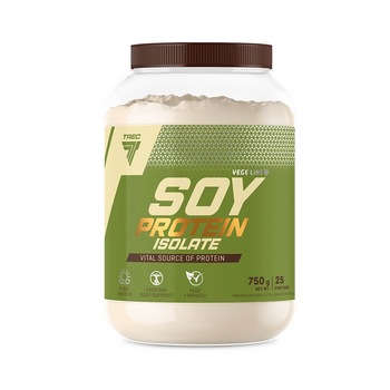 Proteine din soia Trec Nutrition, Aroma de ciocolata, 750g Proteine din soia Trec Nutrition, Aroma de ciocolata, 750g