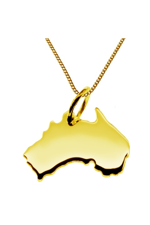 Lantisor cu pandantiv dama Schmuckador Australia, Aur, Auriu, 50 cm