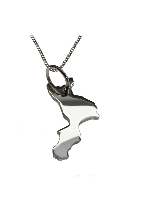 Lantisor cu pandantiv dama Schmuckador Calabria, Argint, Argintiu, 50 cm