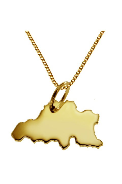 Lantisor cu pandantiv dama Schmuckador Belgia, Aur, Auriu, 50 cm