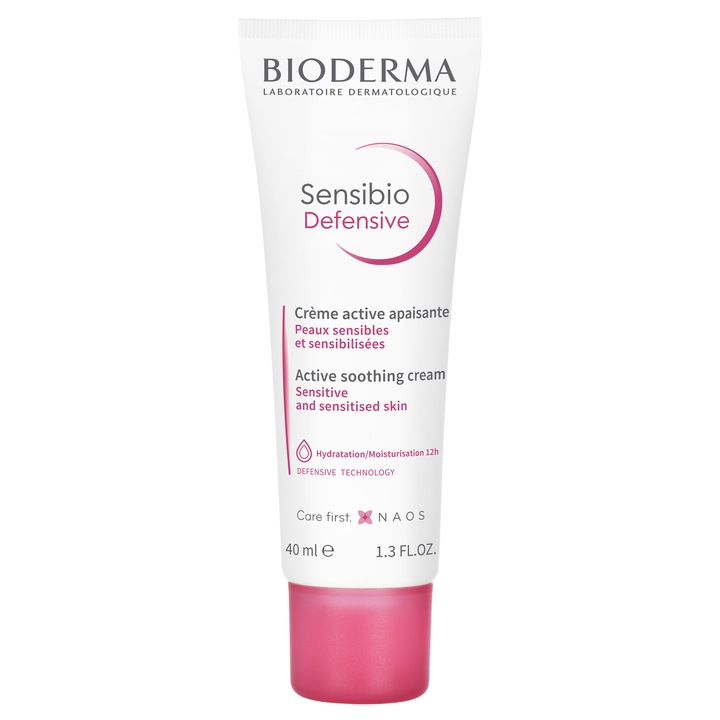 Crema de fata calmanta Bioderma Sensibio Defensive, pentru ten sensibil, 40 ml