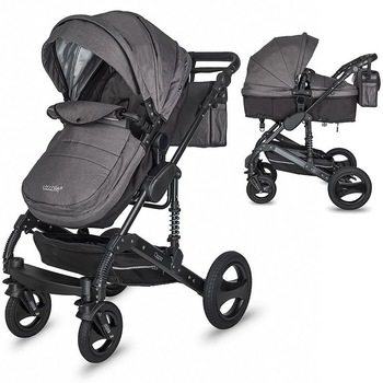 Carucior 2 in1 transformabil Coccolle Oppa, Gri Carucior 2 in1 transformabil Coccolle Oppa, Gri