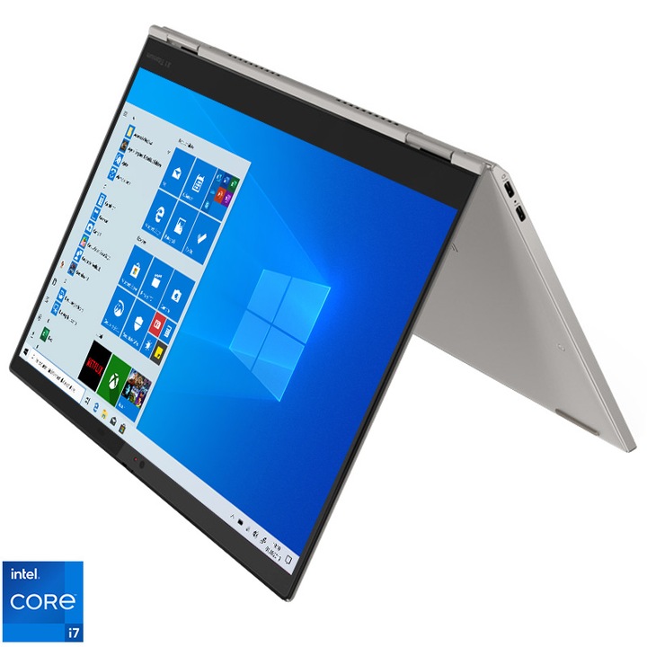 Лаптоп 2 in 1 Lenovo ThinkPad X1 Titanium Yoga Gen 1, Intel® Core™ i7-1160G7, 13.5", QHD, RAM 16GB, 1TB SSD, Intel® Iris® Xᵉ Graphics, Windows 10 Pro, Titanium
