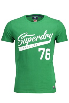 Tricou Barbati, SUPERDRY, 9102108, Logo, Verde, Verde Tricou Barbati, SUPERDRY, 9102108, Logo, Verde, Verde