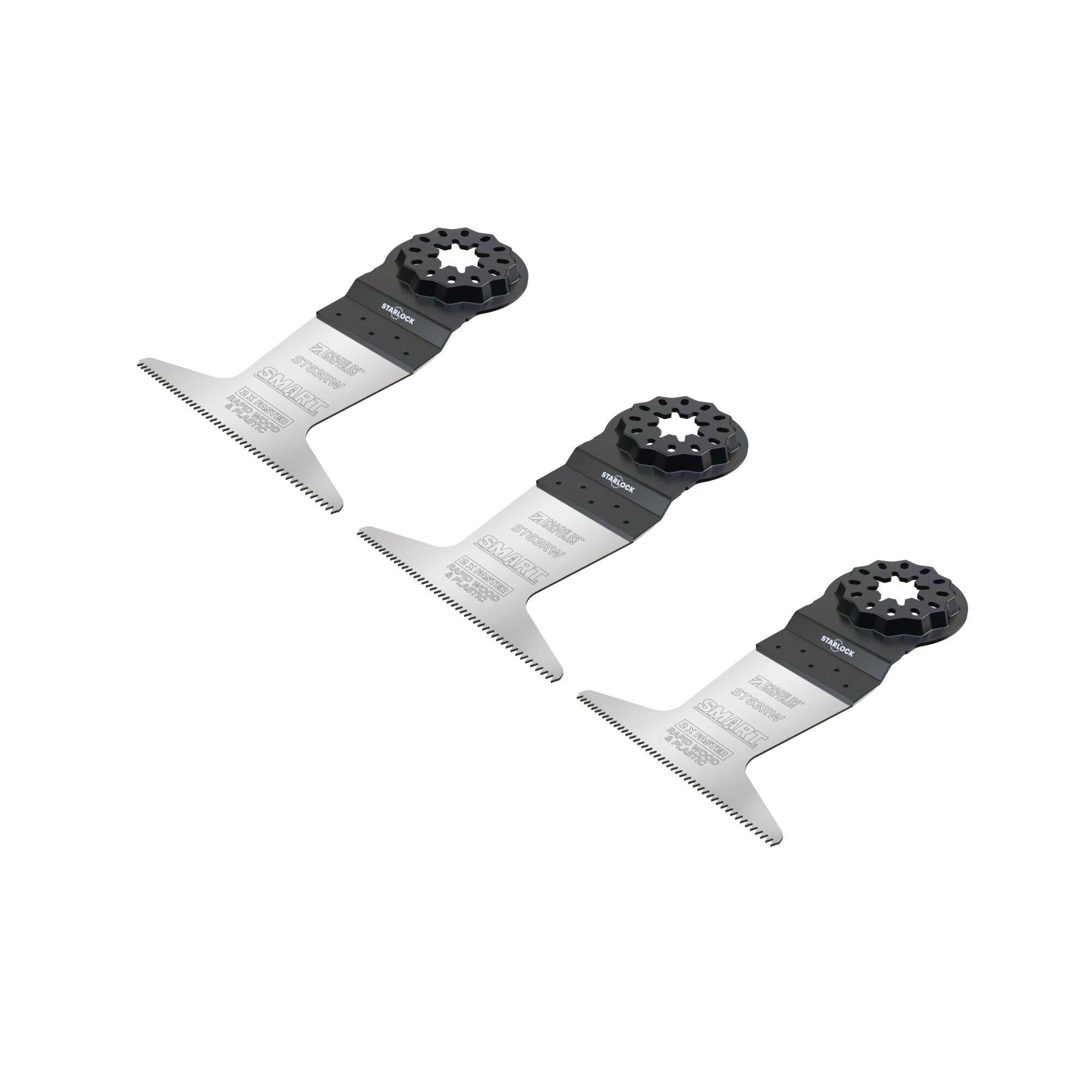Set de 3 Lame Unelta Multifunctionala Multicutter SMART ST63RW3 Starlock 63mm Rapid Wood