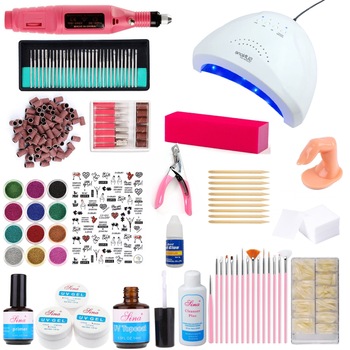 Kit unghii false, lampa LED SUN ONE 48w, freza pila electrica unghii 20.000 rpm, si 440 accesorii nail art pentru manichiura si pedichiura Kit unghii false, lampa LED SUN ONE 48w, freza pila electrica unghii 20.000 rpm, si 440 accesorii nail art pentru manichiura si pedichiura
