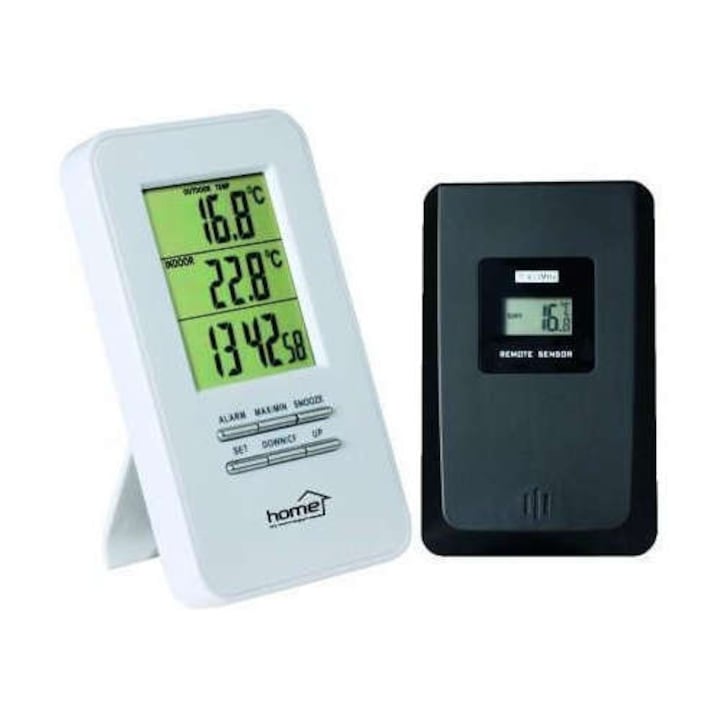 Home HC 11 Vezeték nélküli külső-belső hőmérő, ébresztőórával