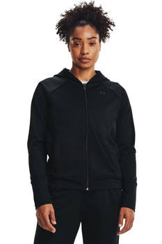 Under Armour, Jacheta cu maneci raglan pentru antrenament Tricot, Negru Under Armour, Jacheta cu maneci raglan pentru antrenament Tricot, Negru