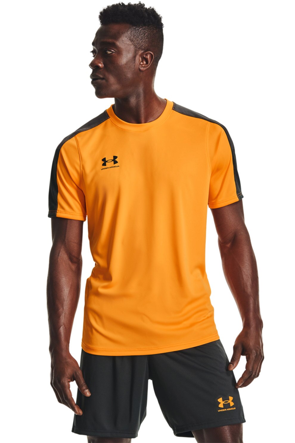 Under Armour, Tricou cu maneci raglan pentru antrenament Challenger, Oranj/Negru
