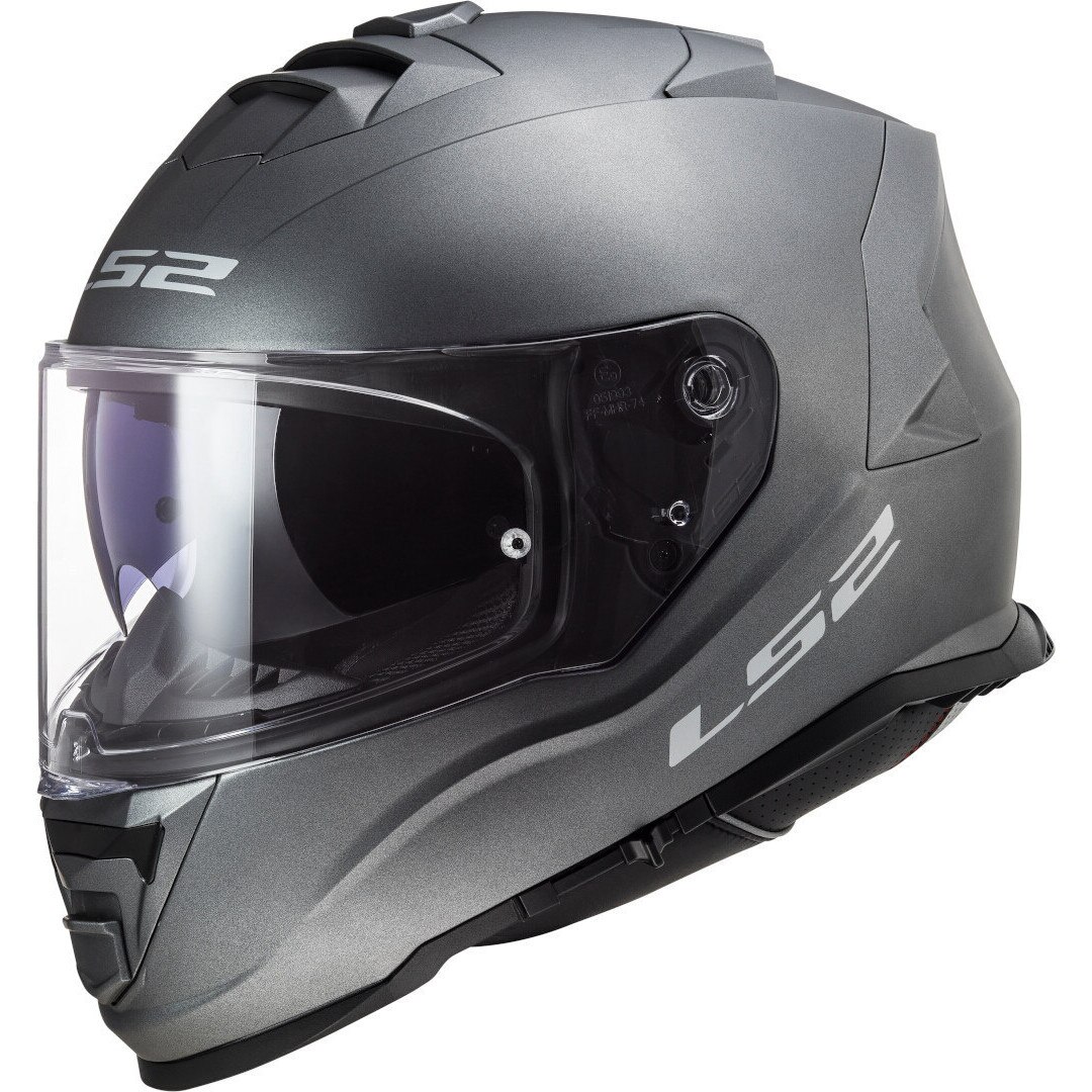 Casca moto, LS2 FF800 Storm, Protectie UV, ABS, Gri, M (57-58cm)