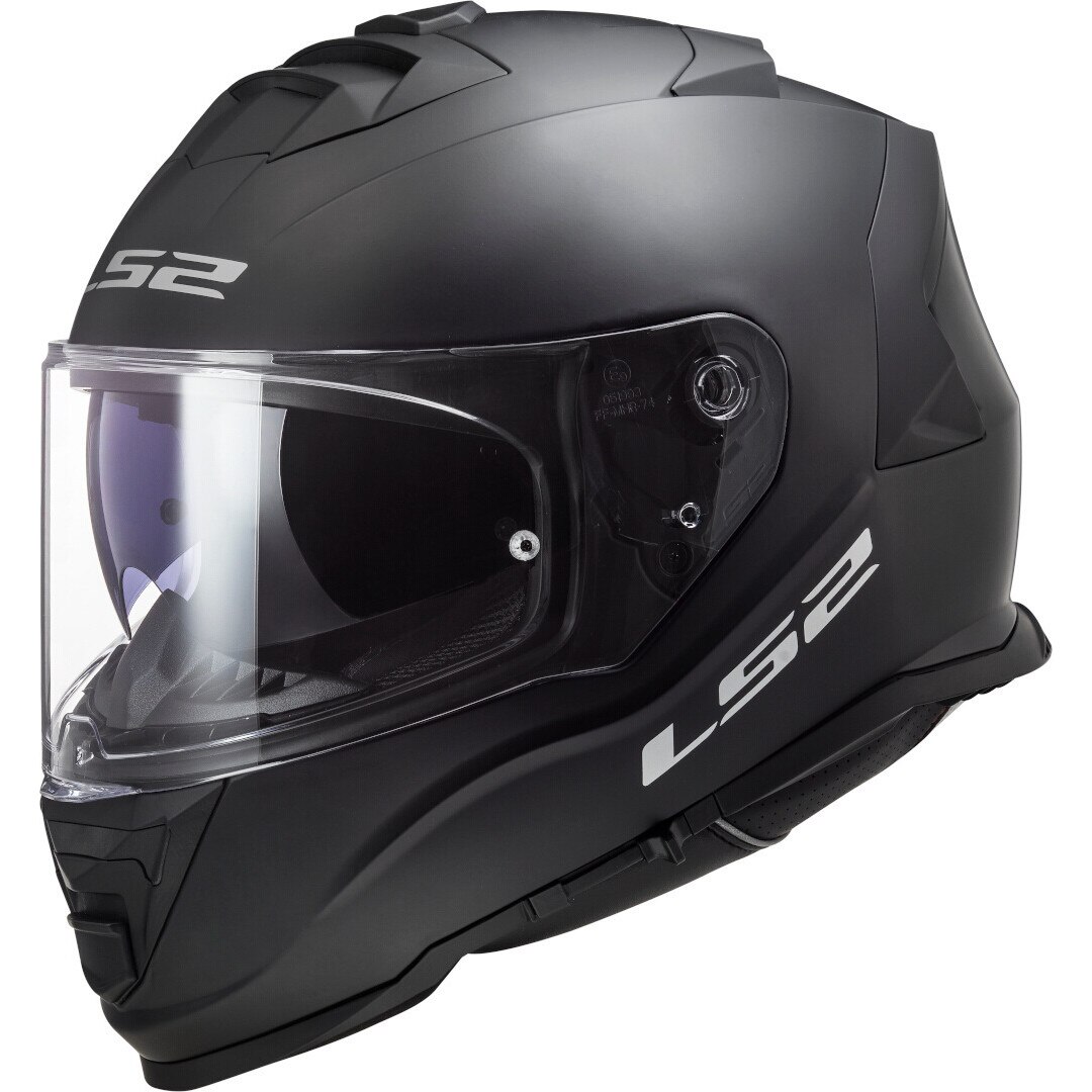 Casca moto, LS2 FF800 Storm, Protectie UV, ABS, Negru mat, XXL (63-64cm)