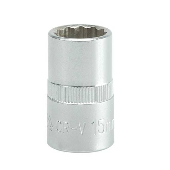 Cheie tubulara bihexagonala, Yato YT-1277, Cr-V, 1/2”, 15 mm