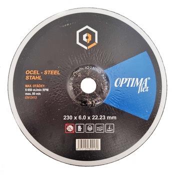 Disc abraziv pentru polizat metal OPTIMA flex 230 x 6.0 x 22.2 Disc abraziv pentru polizat metal OPTIMA flex 230 x 6.0 x 22.2
