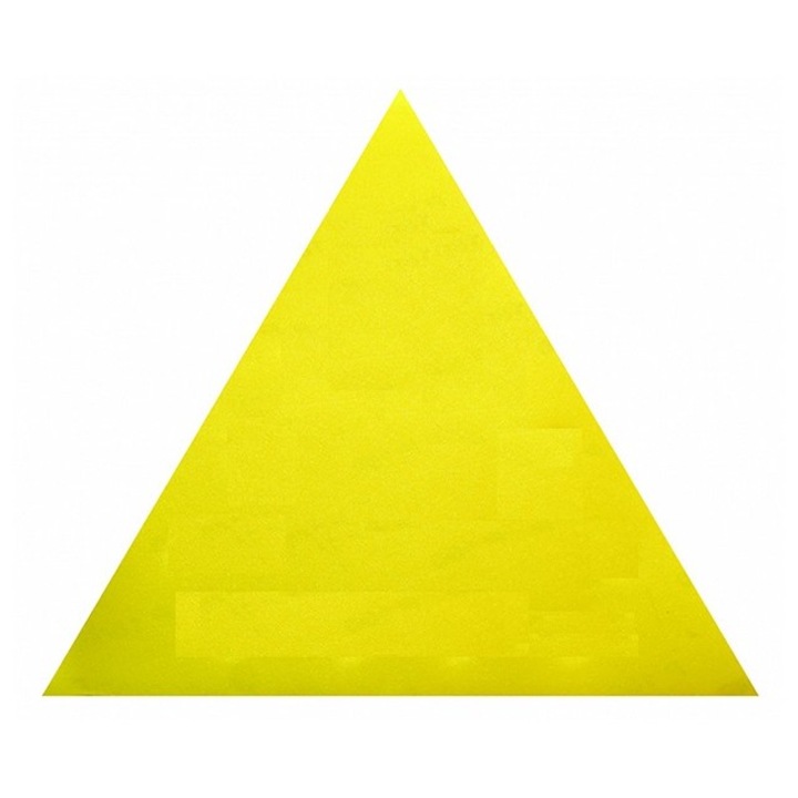 Set 10 buc triunghi abraziv DEERFOS CA331 GOLD 285x285x285 mm fara gauri granulatie 320, abraziv slefuit pereti glet, prindere arici (cu scai, velcro)