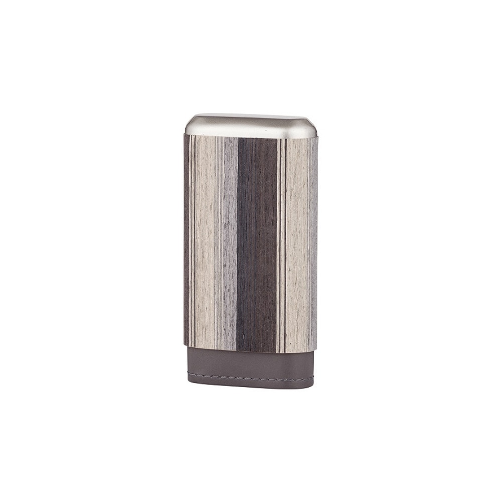 Etui Trabucuri Piele/Lemn 3CT (maro deschis)