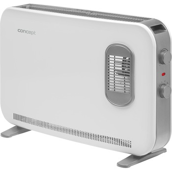 Convector electric de podea Concept KS3030, 2000 W, 3 trepte, ventilator integrat, termostat reglabil, functie Turbo, alb Convector electric de podea Concept KS3030, 2000 W, 3 trepte, ventilator integrat, termostat reglabil, functie Turbo, alb