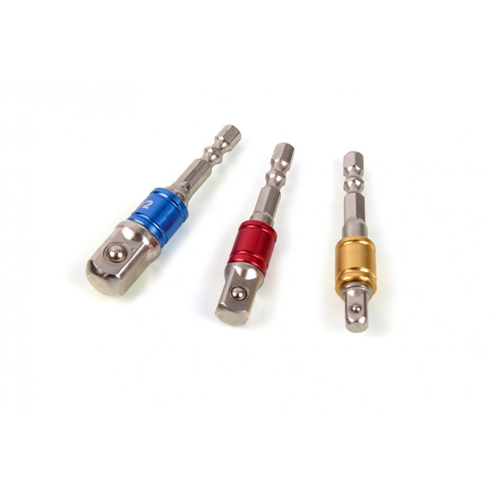 Set biti, HBM, adaptori hexagonali, 1/2, 1/4, 3/8, 3 piese