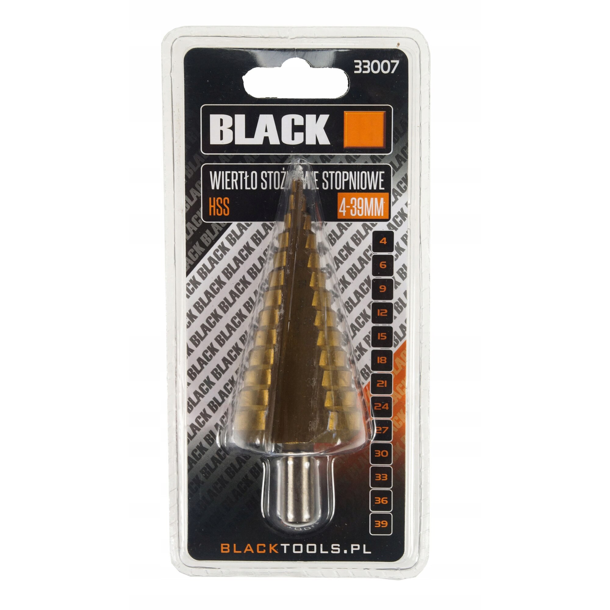 Burghiu conic HSS TYTAN 4-39mm 33007 BlackTools