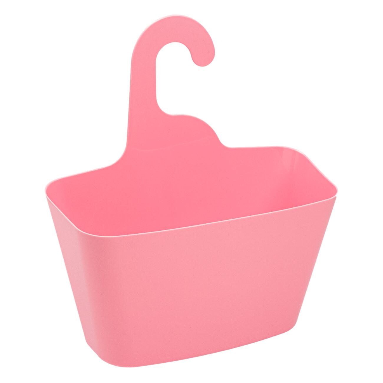 Suport Zola®, de plastic, roz, pentru baie, 28x12x16 cm