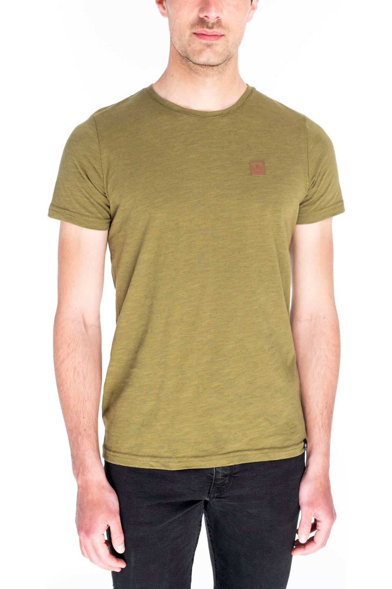 Tricou barbati, Fundango Jaggy, Oliv