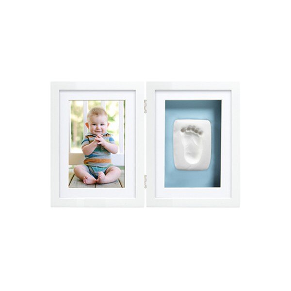 Rama foto alba pentru amprenta Pearhead Babyprints Desk Frame