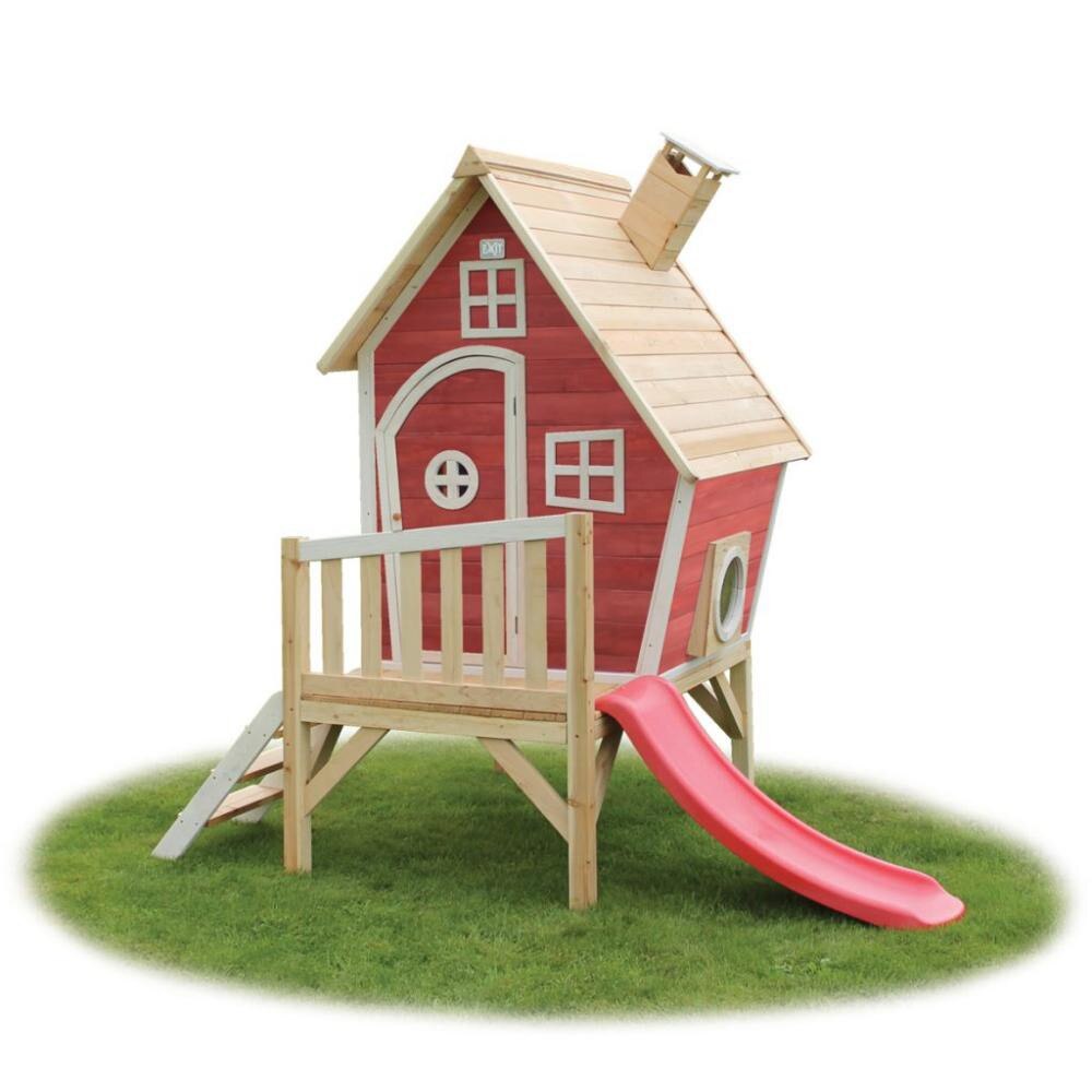 Casuta gradina pentru copii lemn EXIT Fantasia 300 Red