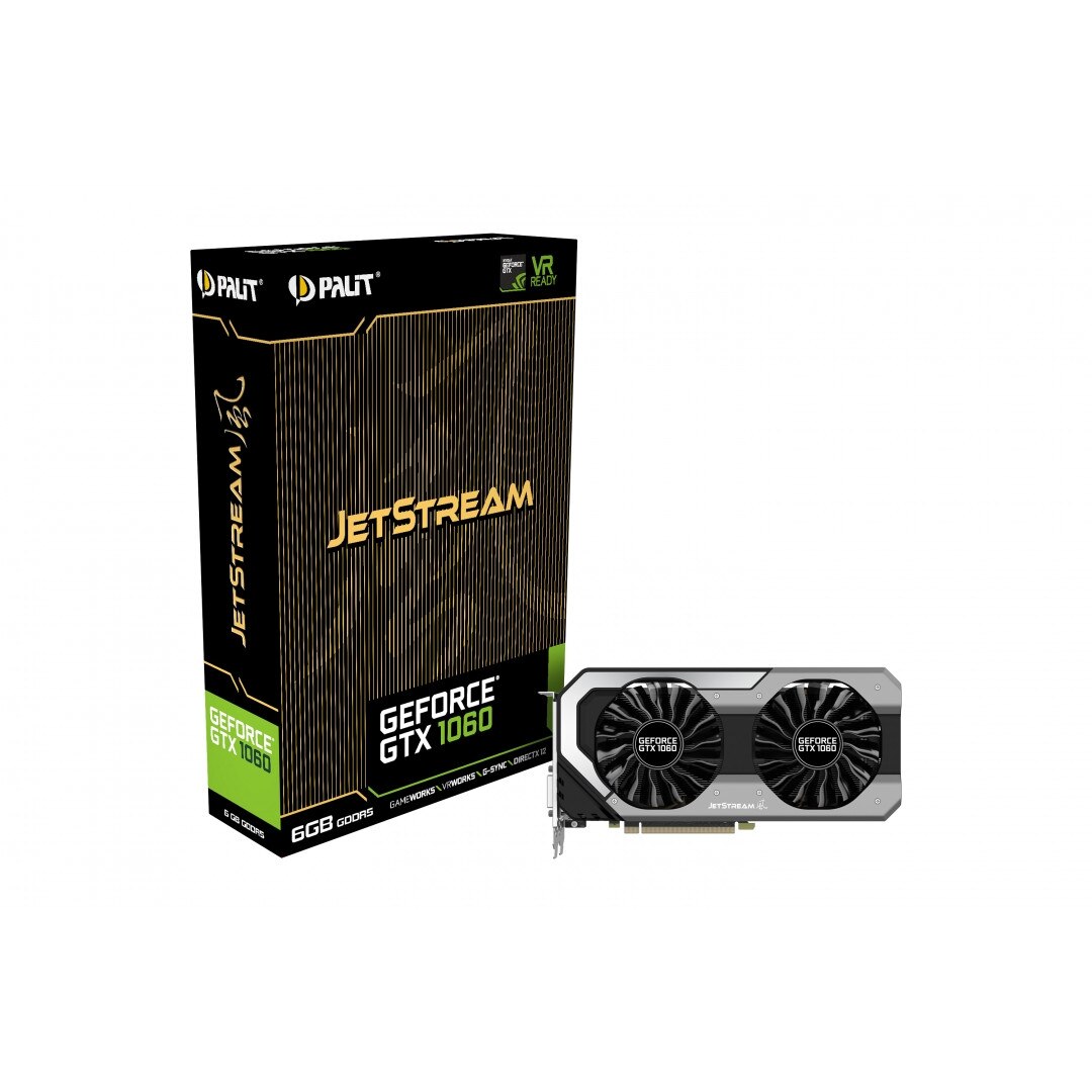 Видео карта Palit GeForce GTX 1060 6GB JetStream, GDDR5, 192bit