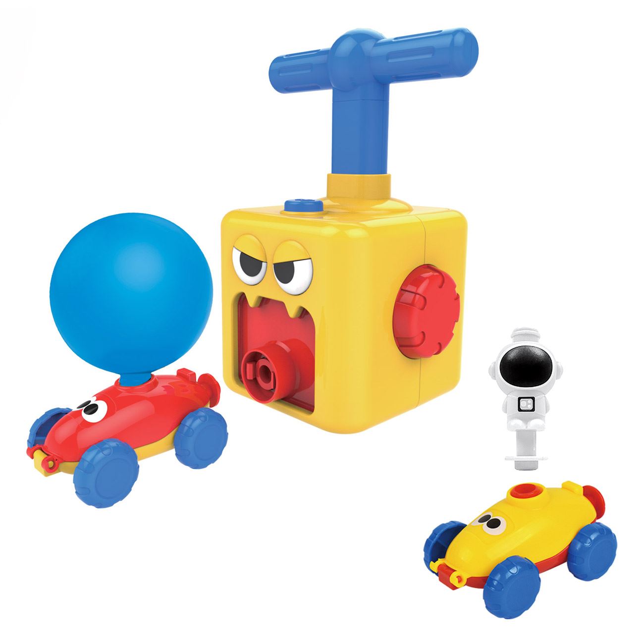 Set Lansator de facut baloane, Zola®, cu accesorii si 10 baloane multicolore incluse, 34x30 cm