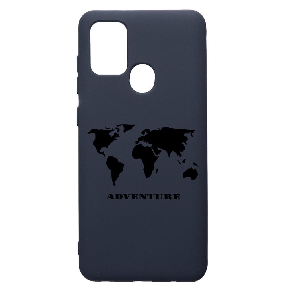 Husa Premium Silicon Compatibila Cu Samsung Galaxy A21S, Adventure, cu interiorul din material textil, protectie camera, Alaskan Blue, PAB734