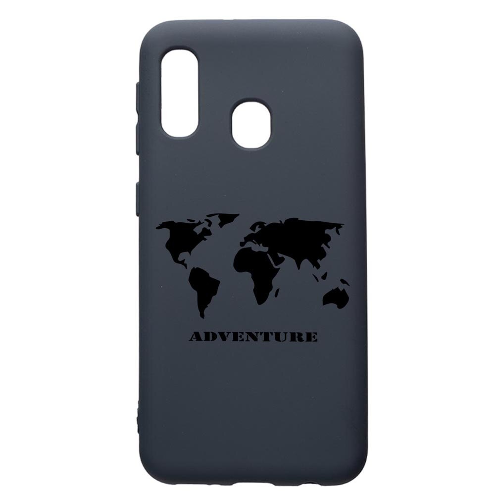 Husa Premium Silicon Compatibila Cu Samsung Galaxy A20E, Adventure, cu interiorul din material textil, protectie camera, Alaskan Blue, PAB734