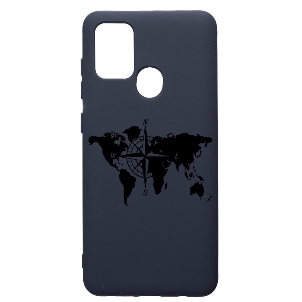Husa Premium Silicon Compatibila Cu Samsung Galaxy A21S, Traveler, cu interiorul din material textil, protectie camera, Alaskan Blue, PAB735