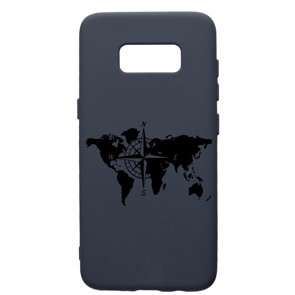 Husa Premium Silicon Compatibila Cu Samsung Galaxy S8, Traveler, cu interiorul din material textil, protectie camera, Alaskan Blue, PAB735